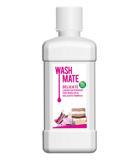 Picture of WASHMATE DELICATE LIQUID DETERGENT FOR WOOLEN & DELICATE FABRICS (BIOSAFE FORMULA(500 ML)