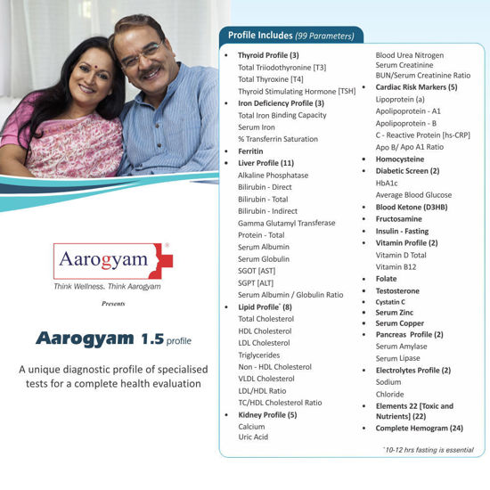 Thyrocare AAROGYAM 1.5 Profile (110Tests) belgaum
