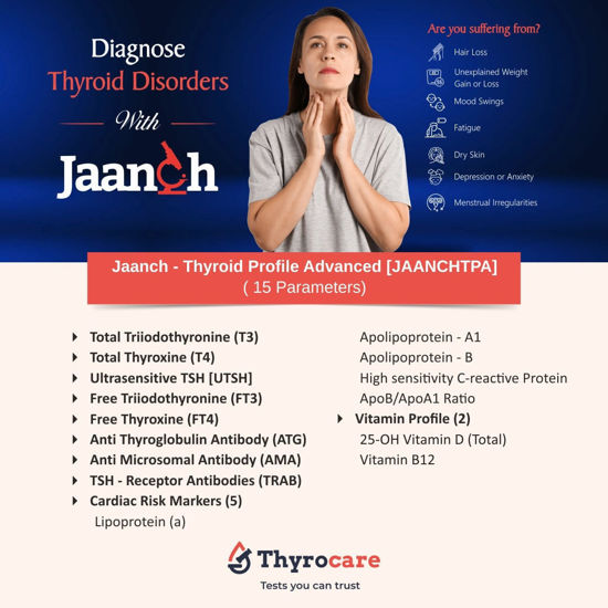 Thyrocare JAANCH THYROID PROFILE ADVANCED moradabad