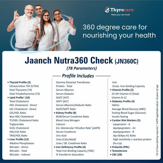 Thyrocare JAANCH NUTRA360 CHECK amaravati